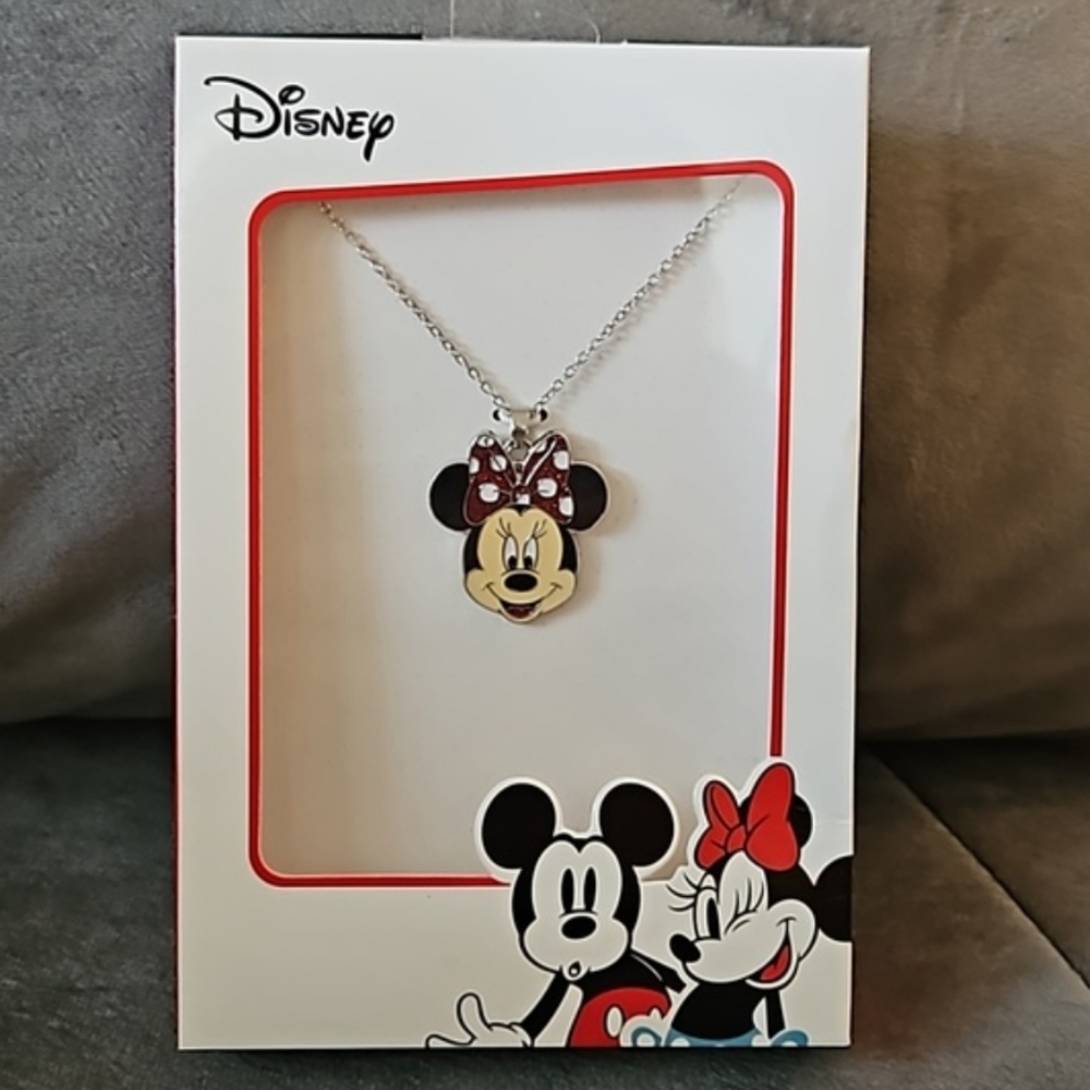 NIB Disney Girl's Minnie Mouse Necklace (16")